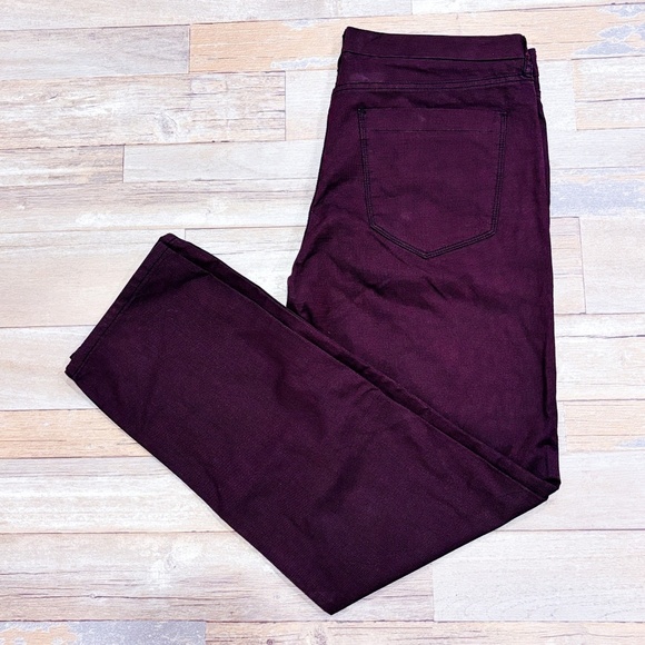 SIMONS Burgundy straight leg pants - Picture 6 of 10